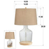 Lampe de table en verre personnalisable