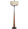 Lampe de plancher - Base en bois