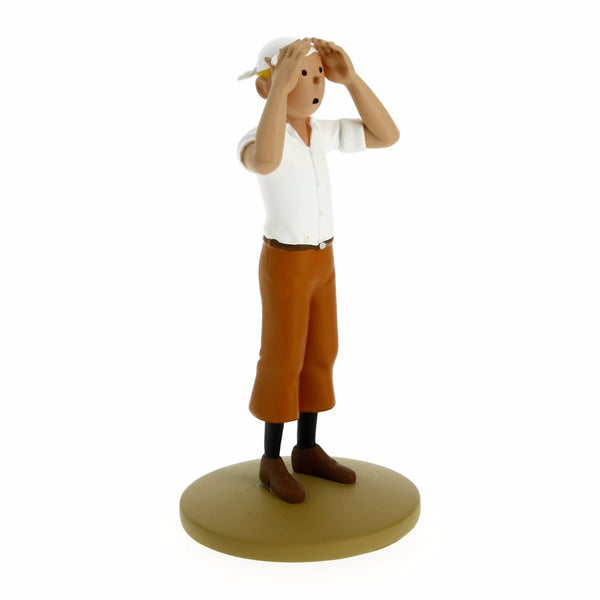 Figurine Tintin scrute le désert