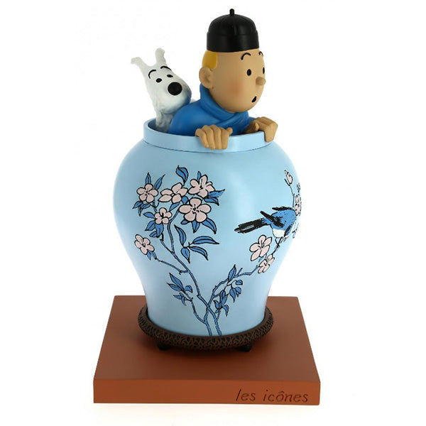 Tintin | Vase lotus bleu